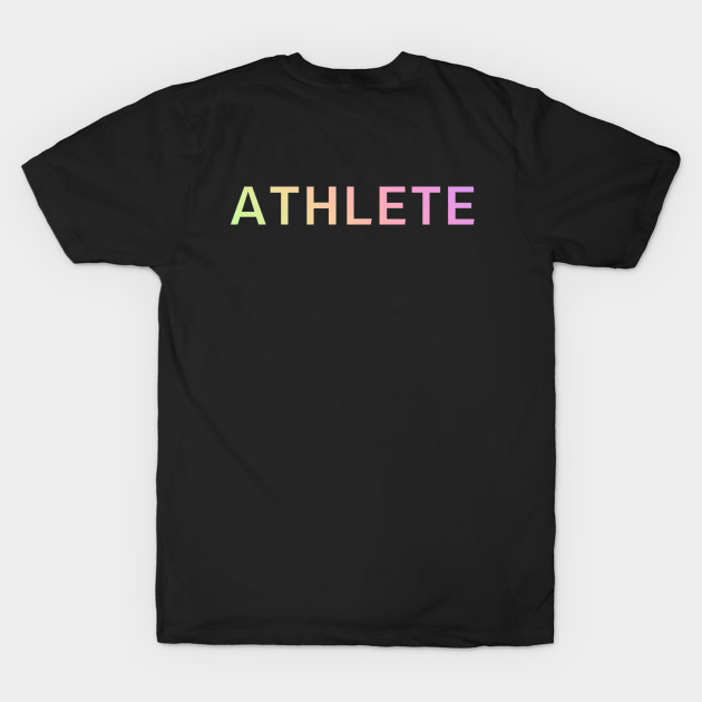 Colorful Athlete T-shirt for Jesse Athletics by blackdogtees